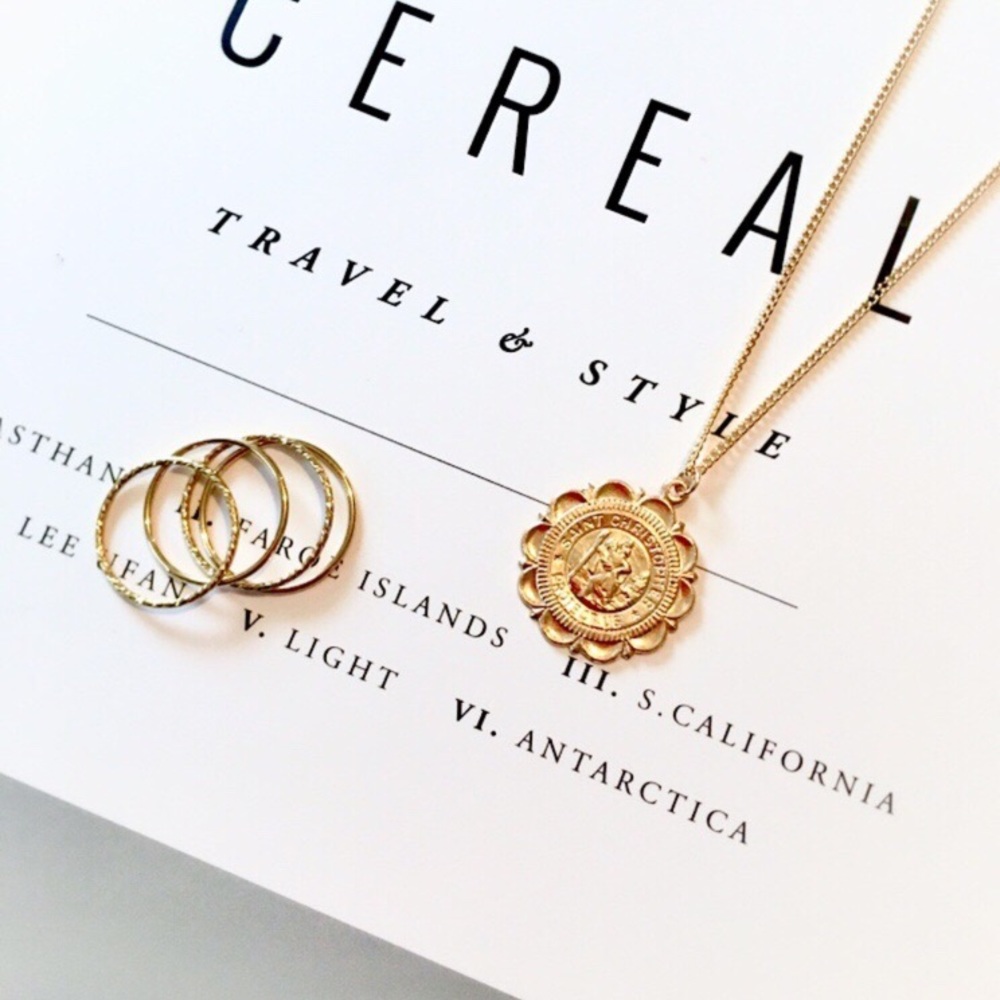 Gold Filled Saint Christopher Necklace